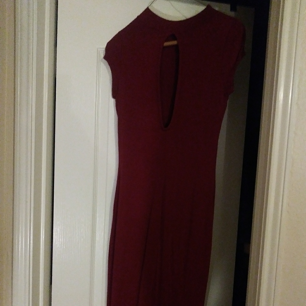 Maroon Skinny dress